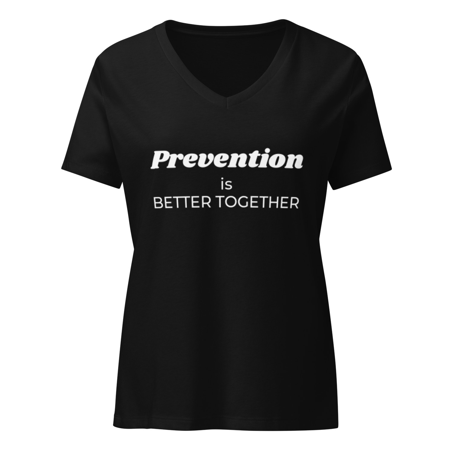Prevention is Better Together | Women's V-Neck T-Shirt